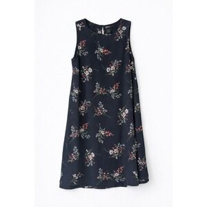 Gibson Dress Womens Medium Floral Shift Lined Sleeveless Casual Blue‎ Garden